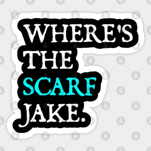 Where's The Scarf Jake v2 Sticker by  hal mafhoum?